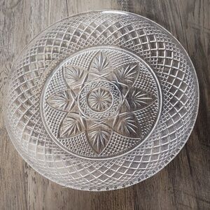 Vintage CRISTAL D'ARQUES-DURAND Luminarc Antique Star Pattern 8" Plate set of 6